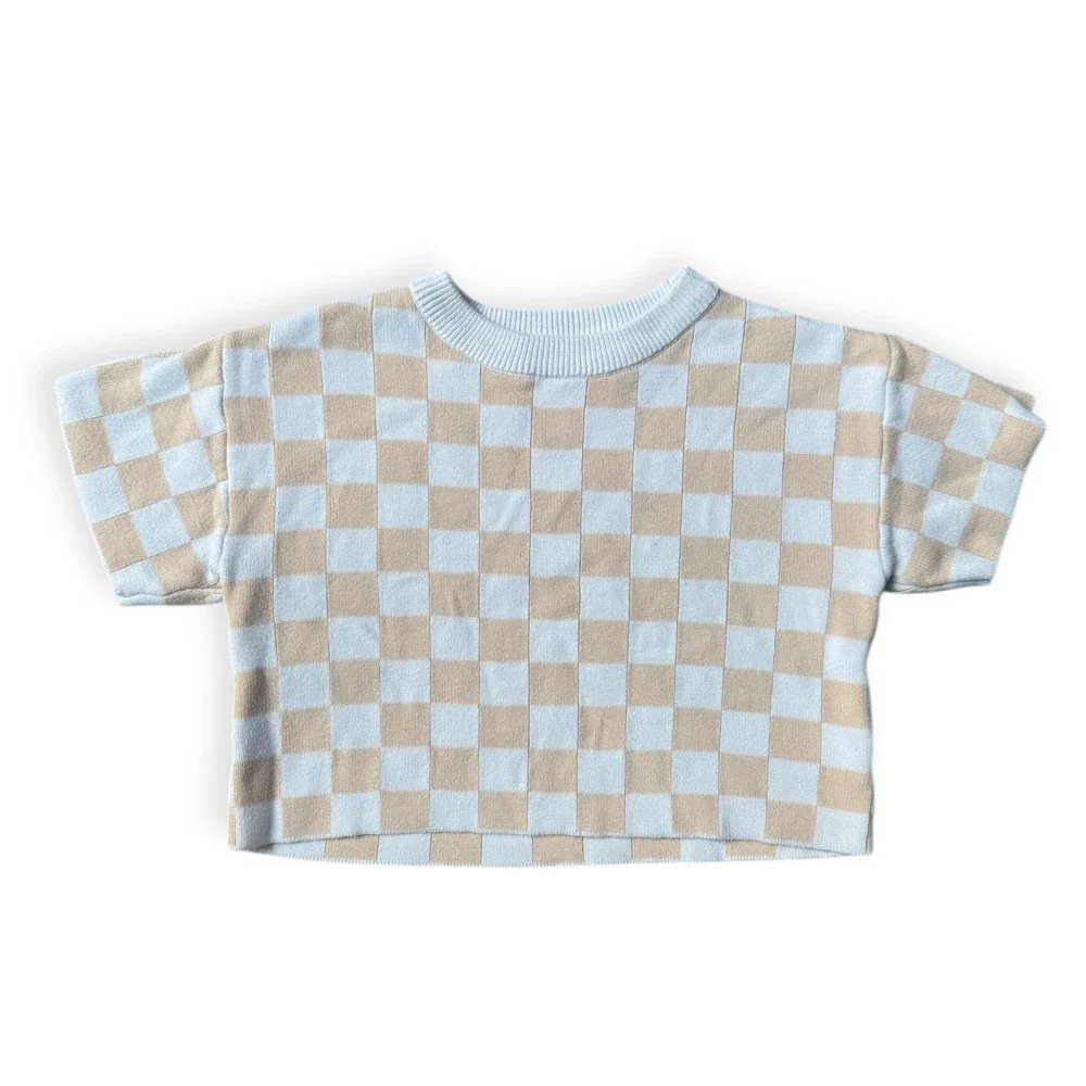 Forever French/Janie & Jack Baby Boy Bundle Knit Sweater/Navy‎ Shorts 6-12months